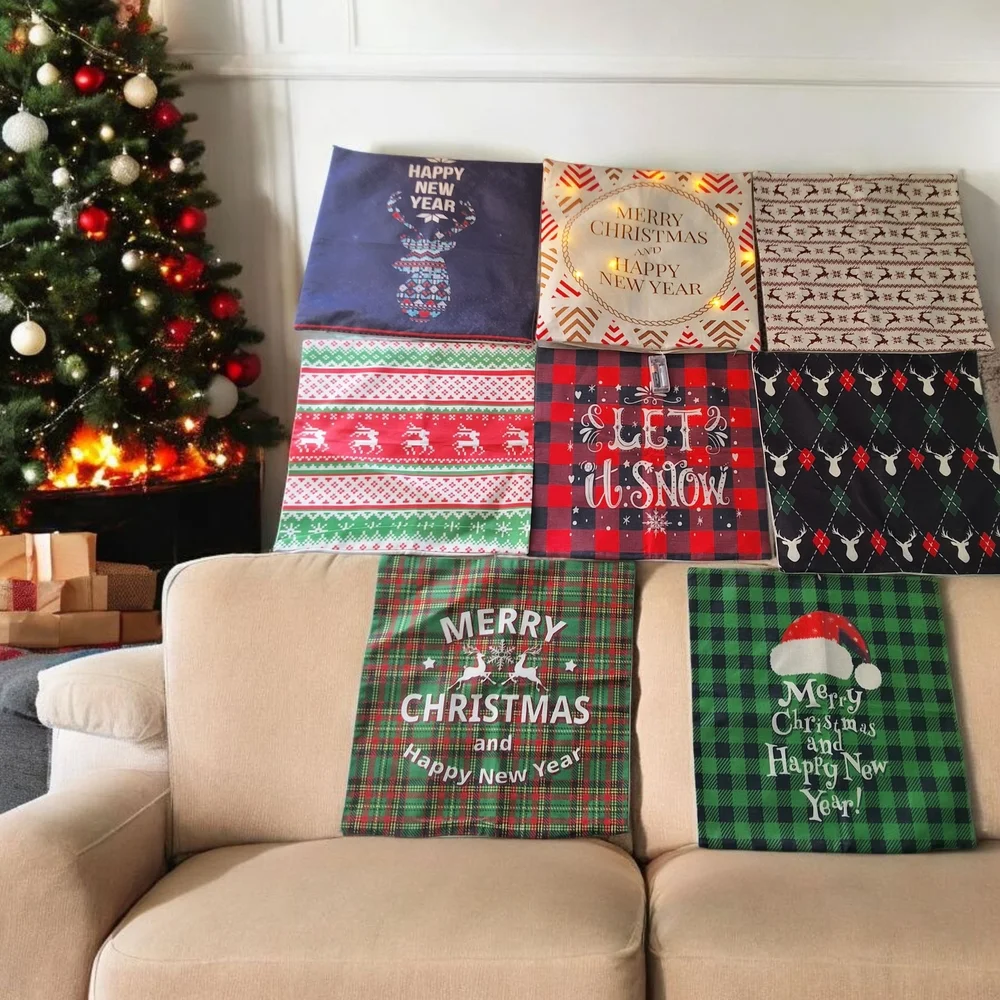 Festive Christmas Cushion‎ Covers Set